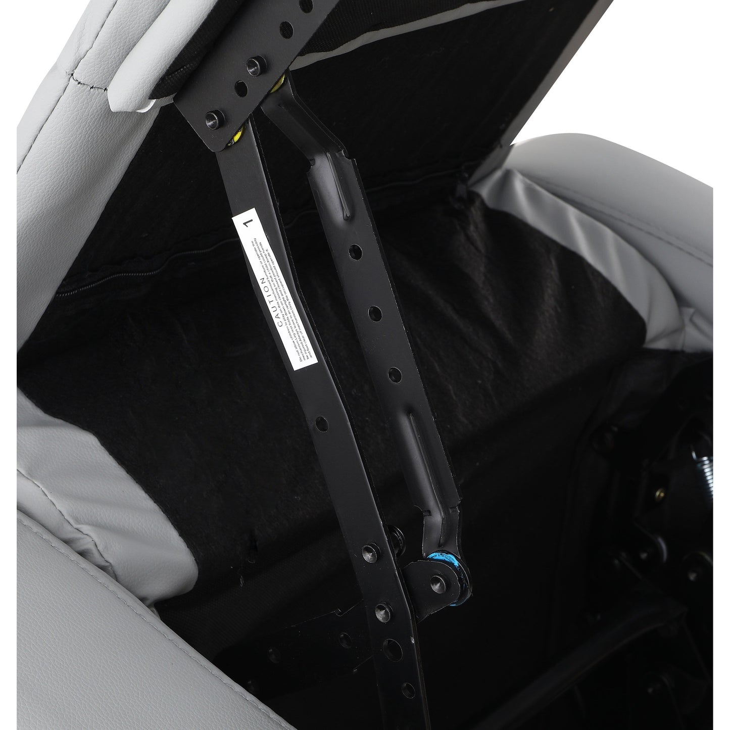 Fauteuil inclinable manuel pivotant à 360° en cuir synthétique gris clair avec protection anti-salissure pour les pieds et tissu anti-rayures pour chats