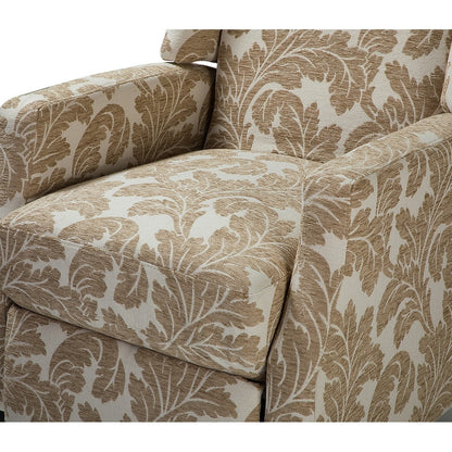 Fauteuil inclinable manuel Damaris de style Mid-Century Modern avec dossier à oreilles par HULALA HOME