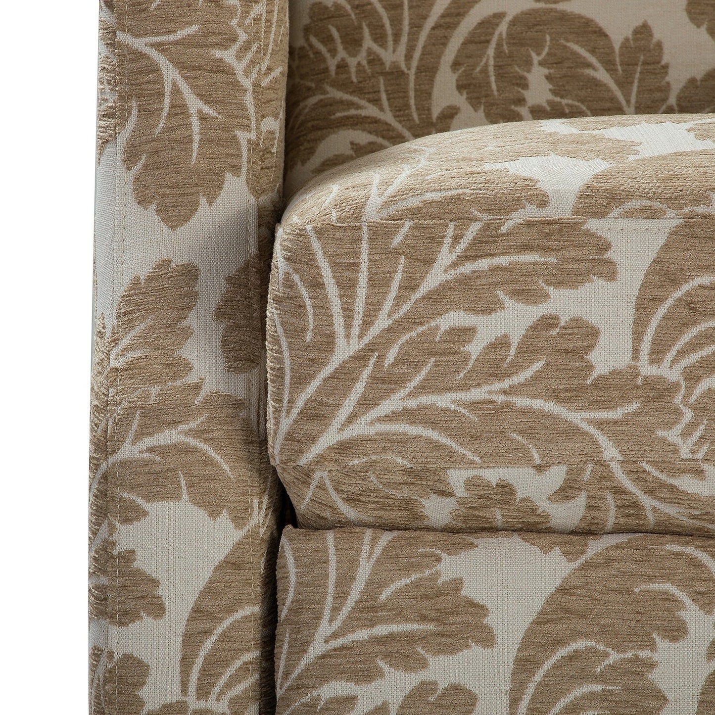 Fauteuil inclinable manuel Damaris de style Mid-Century Modern avec dossier à oreilles par HULALA HOME