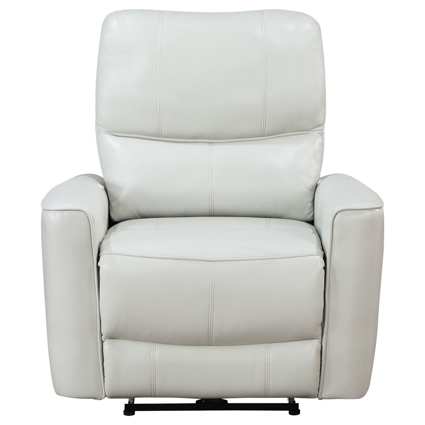 Fauteuil inclinable électrique Lima, similicuir ivoire, port USB, coussins en mousse