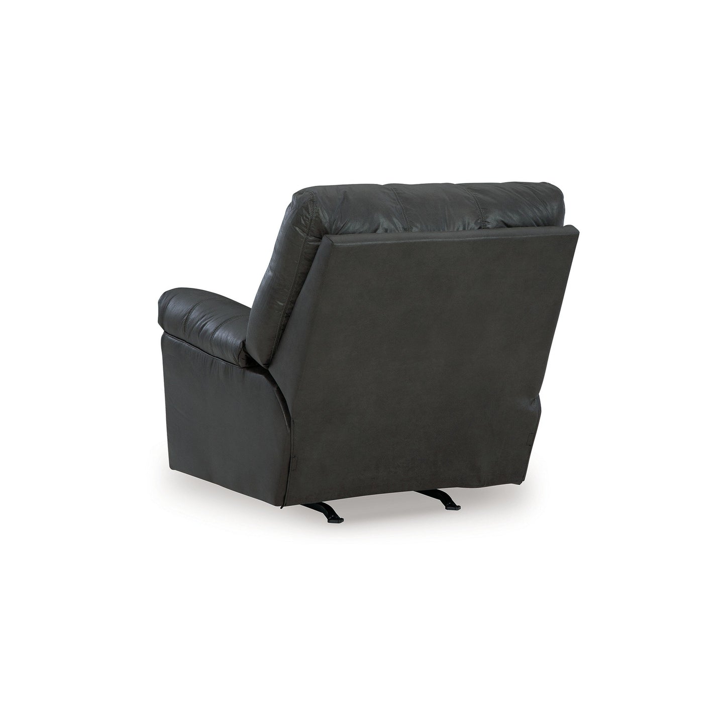 Fauteuil inclinable manuel Limu Accent, similicuir gris classique moelleux