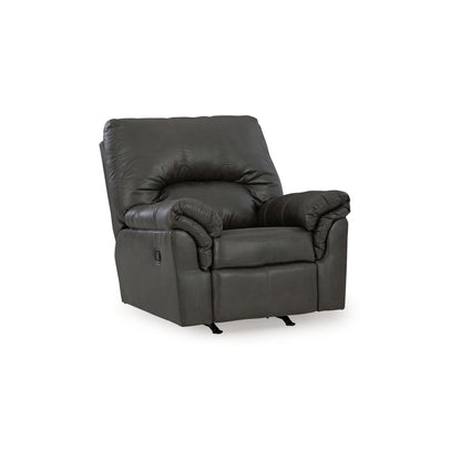 Fauteuil inclinable manuel Limu Accent, similicuir gris classique moelleux