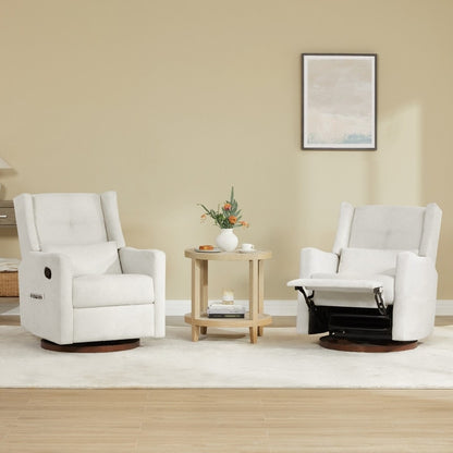 Fauteuil inclinable pivotant manuel Lincoln avec coussin lombaire