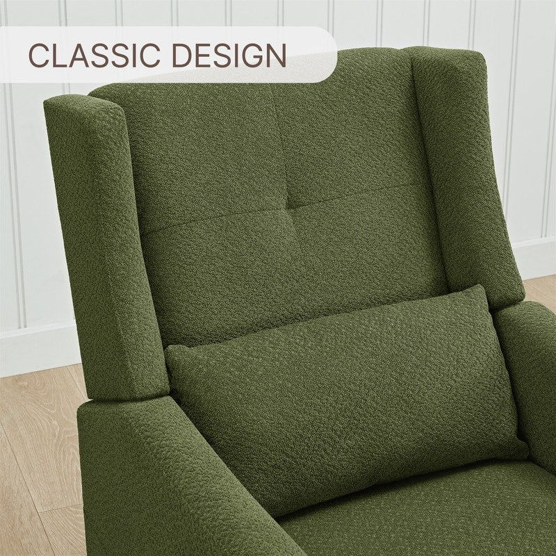 Fauteuil inclinable pivotant manuel Lincoln avec coussin lombaire