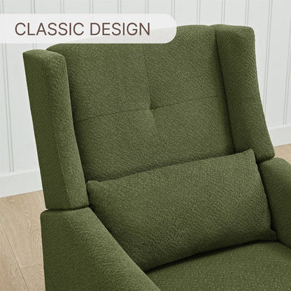 Fauteuil inclinable pivotant manuel Lincoln avec coussin lombaire