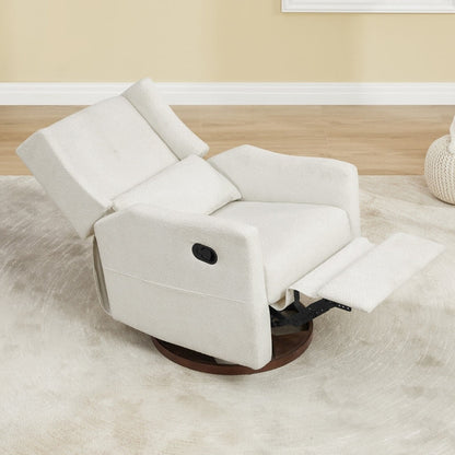 Fauteuil inclinable pivotant manuel Lincoln avec coussin lombaire