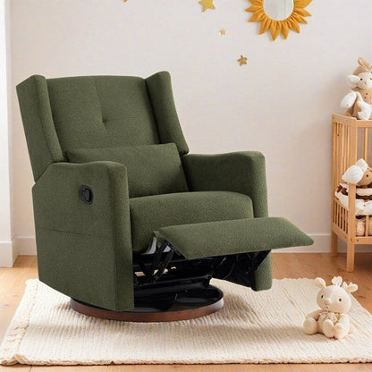 Fauteuil inclinable pivotant manuel Lincoln avec coussin lombaire