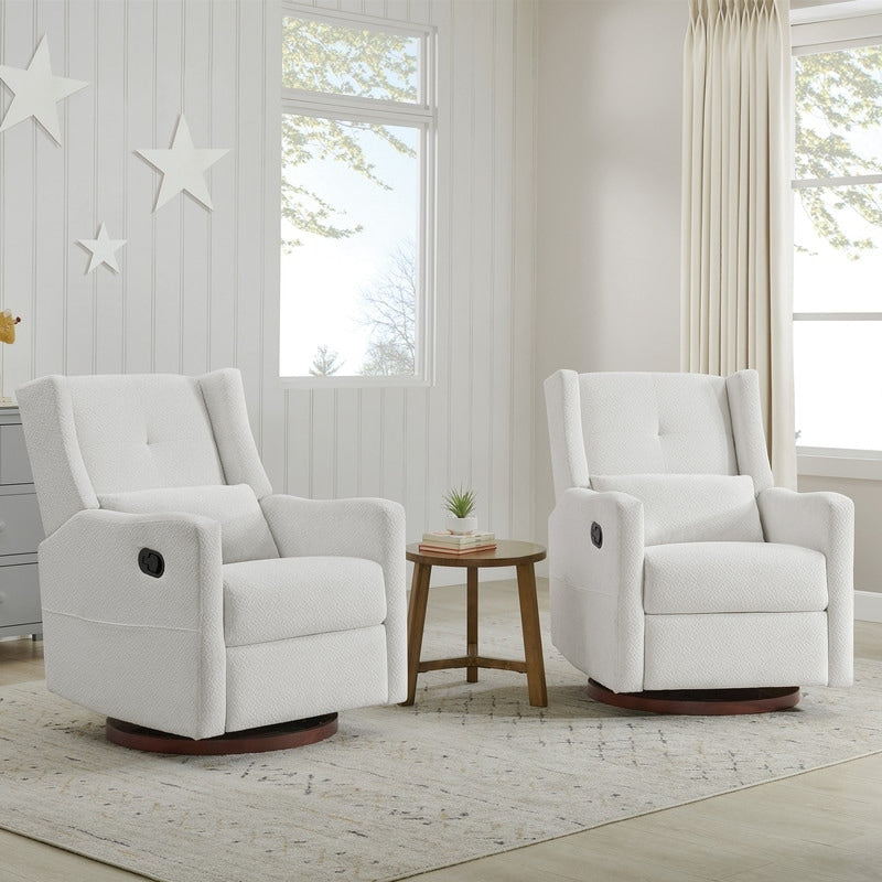 Fauteuil inclinable pivotant manuel Lincoln avec coussin lombaire