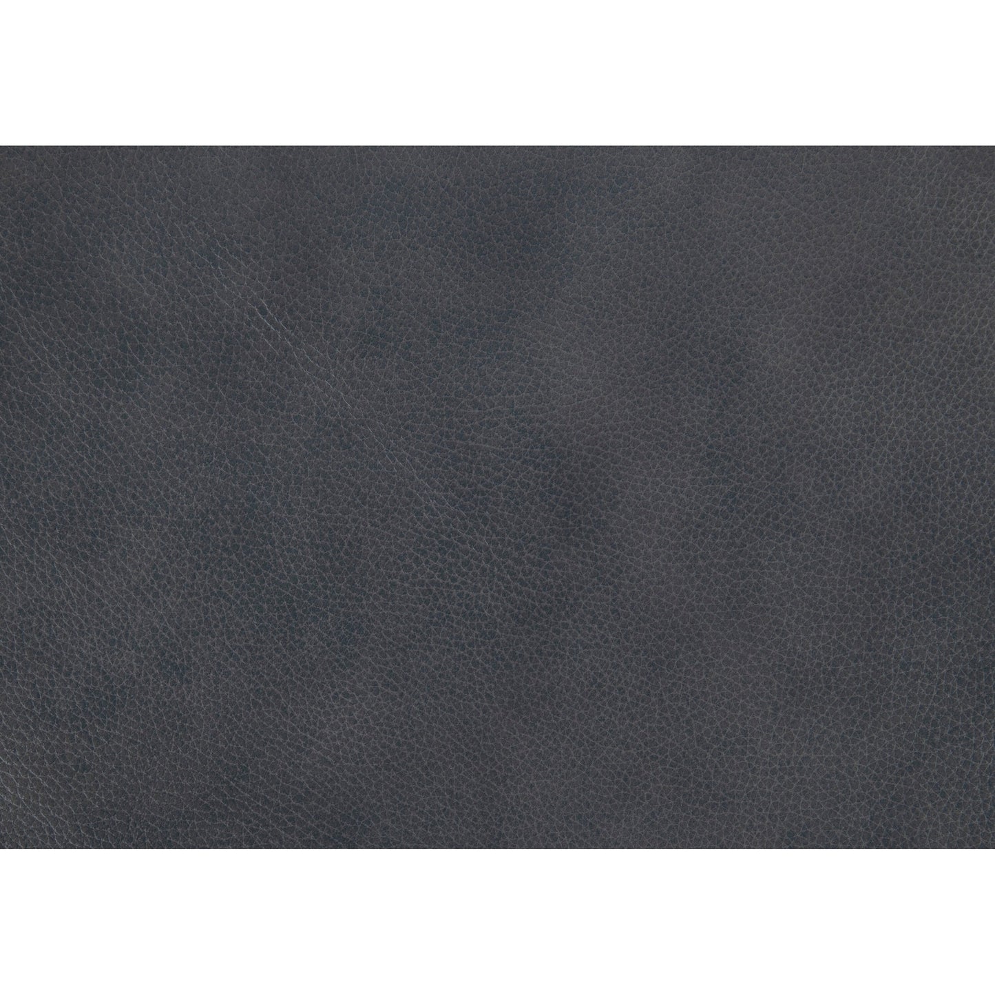 Canapé Lisa 88 pouces, cuir pleine fleur gris et croûte de cuir, bois massif marron