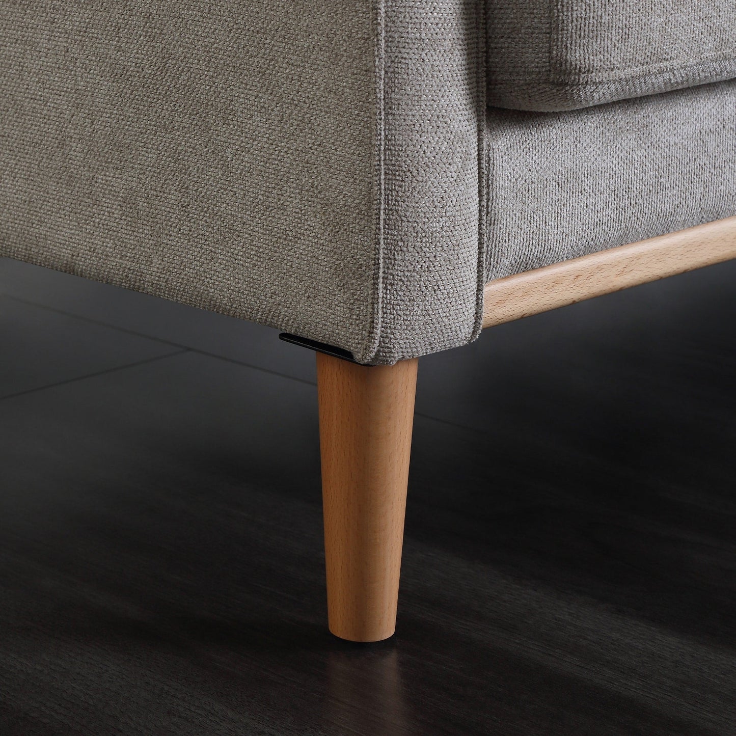 Canapé 3 places en tissu imperméable Living Space avec port de charge USB