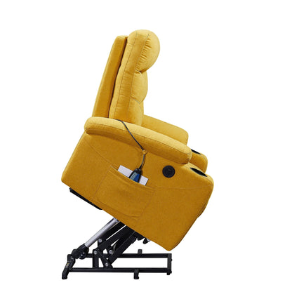 Fauteuil inclinable électrique Liyasi avec massage et chauffage pour personnes âgées