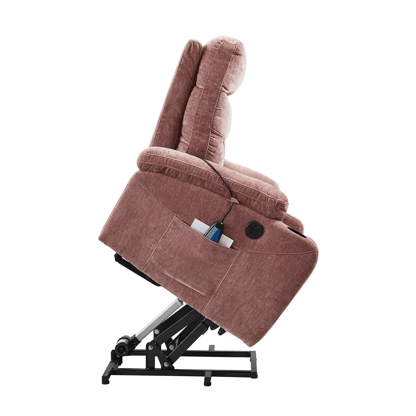 Fauteuil inclinable électrique Liyasi avec massage et chauffage pour personnes âgées