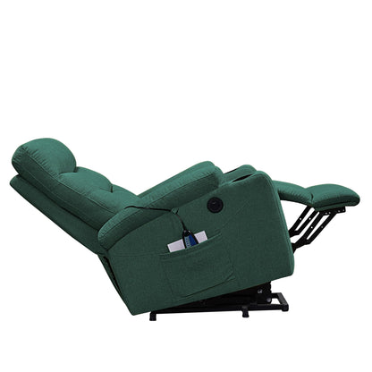 Fauteuil inclinable électrique Liyasi avec massage et chauffage pour personnes âgées
