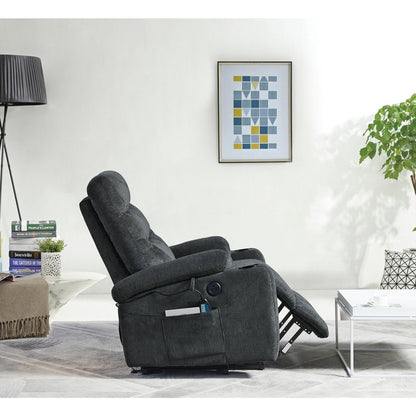 Fauteuil inclinable électrique Liyasi avec massage et chauffage pour personnes âgées
