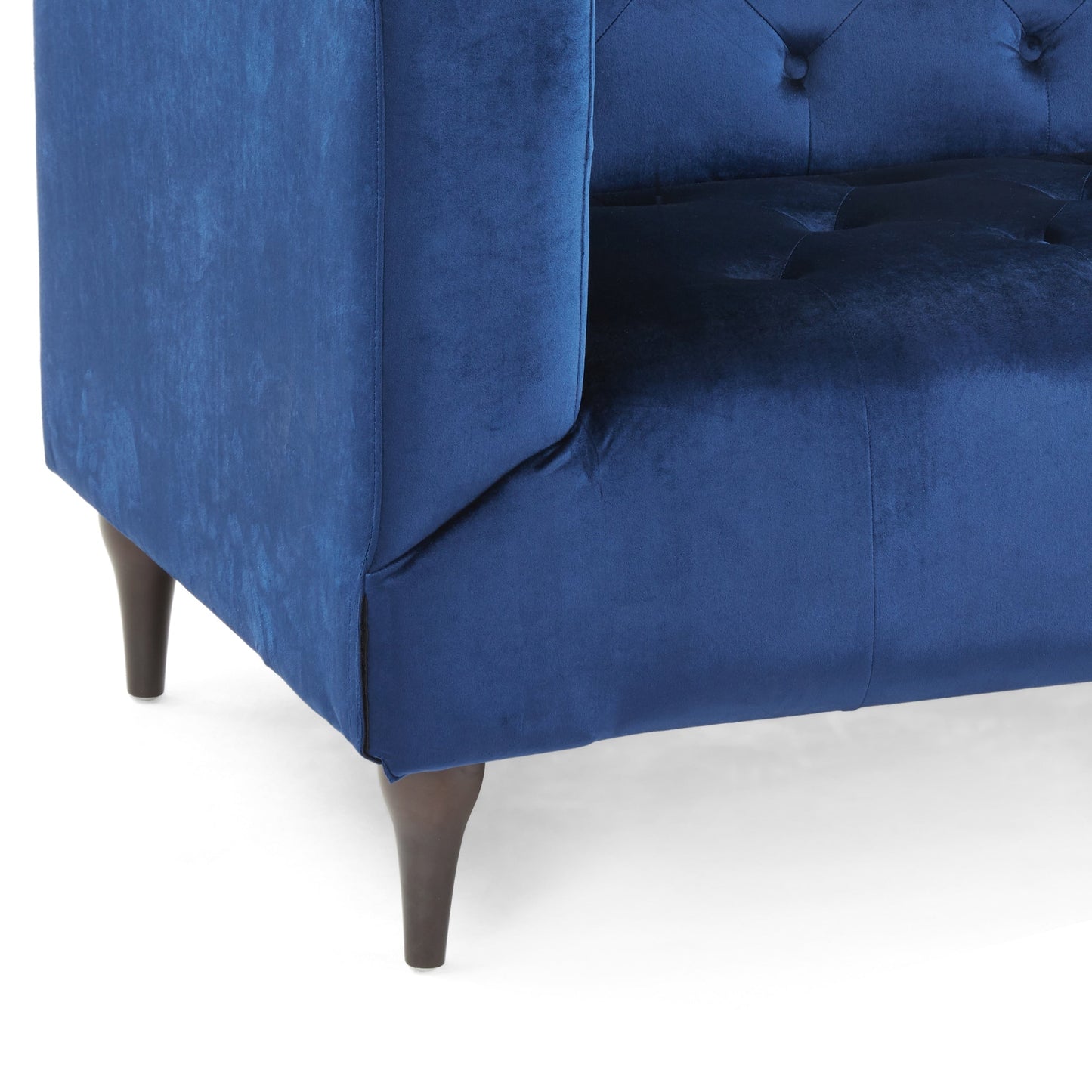 Canapé 3 places contemporain en velours Loomis par Christopher Knight Home