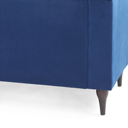 Canapé 3 places contemporain en velours Loomis par Christopher Knight Home