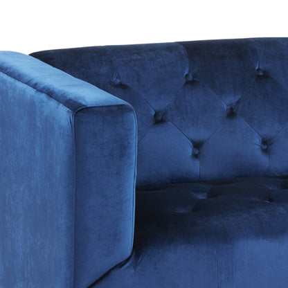 Canapé 3 places contemporain en velours Loomis par Christopher Knight Home