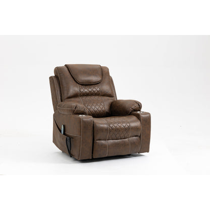 Fauteuil releveur de salon, fauteuil relax, canapé, fauteuil de salon, alimentation électrique pour personnes âgées (position allongée à 180 degrés)