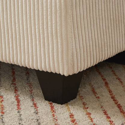 Canapé-lit en velours côtelé avec ports USB