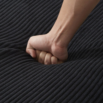 Canapé-lit en velours côtelé avec ports USB