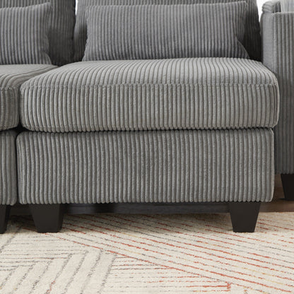 Canapé-lit en velours côtelé avec ports USB