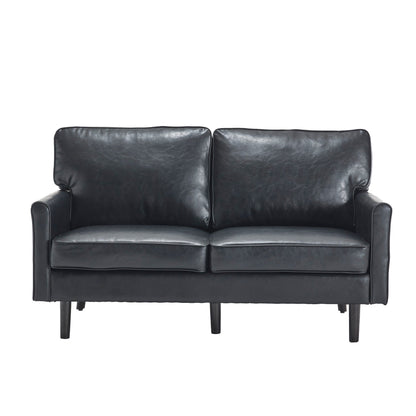 Canapé deux places, canapé pour salon, petit canapé avec port USB et housse de coussin amovible