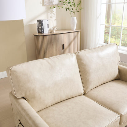 Canapé deux places, canapé pour salon, petit canapé avec port USB et housse de coussin amovible