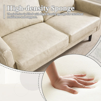 Canapé deux places, canapé pour salon, petit canapé avec port USB et housse de coussin amovible