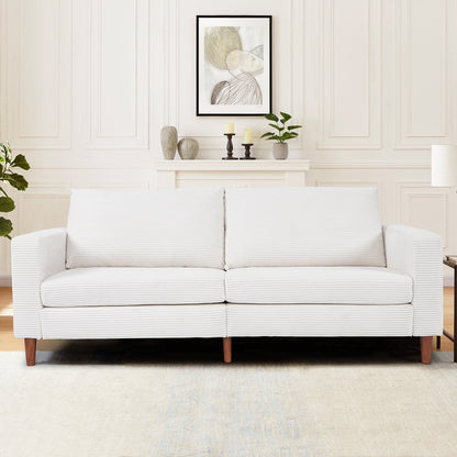 82,7 canapés pour le salon, canapés causeuse confortables, canapé causeuse en velours côtelé, montage facile pour les petits espaces