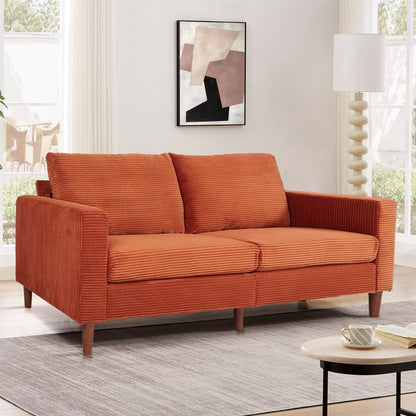 82,7 canapés pour le salon, canapés causeuse confortables, canapé causeuse en velours côtelé, montage facile pour les petits espaces