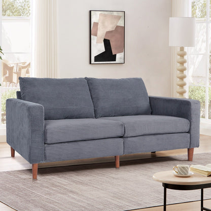 82,7 canapés pour le salon, canapés causeuse confortables, canapé causeuse en velours côtelé, montage facile pour les petits espaces