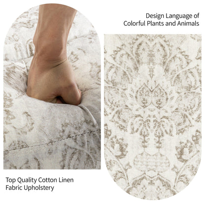 Fauteuil inclinable pivotant à motif floral de 29 po de largeur