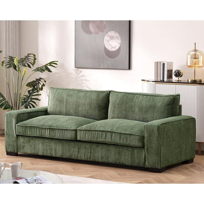 Canapé de salon de luxe en velours côtelé