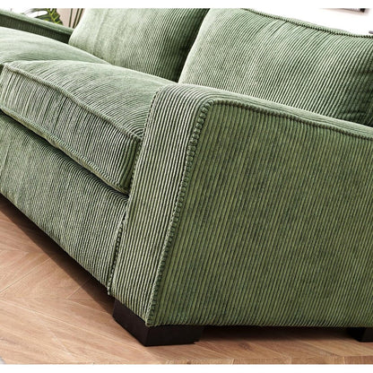 Canapé de salon de luxe en velours côtelé