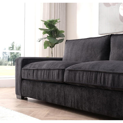 Canapé de salon de luxe en velours côtelé