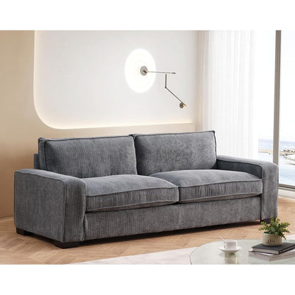 Canapé de salon de luxe en velours côtelé