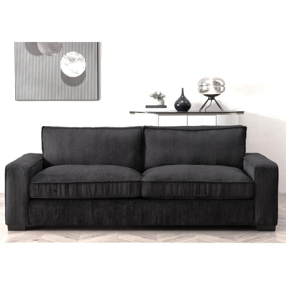 Canapé de salon de luxe en velours côtelé