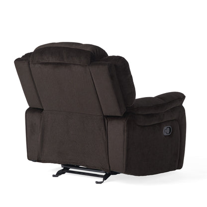 Fauteuil inclinable luxueux avec revêtement en tissu moelleux par HarperBright Designs