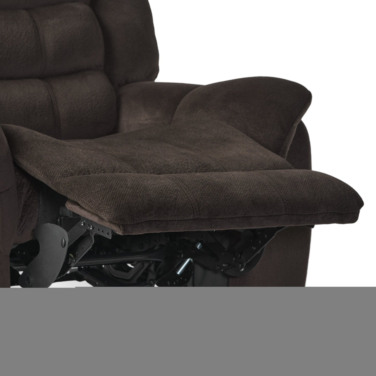 Fauteuil inclinable luxueux avec revêtement en tissu moelleux par HarperBright Designs