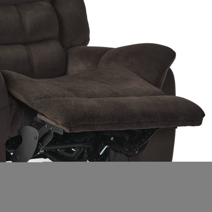 Fauteuil inclinable luxueux avec revêtement en tissu moelleux par HarperBright Designs
