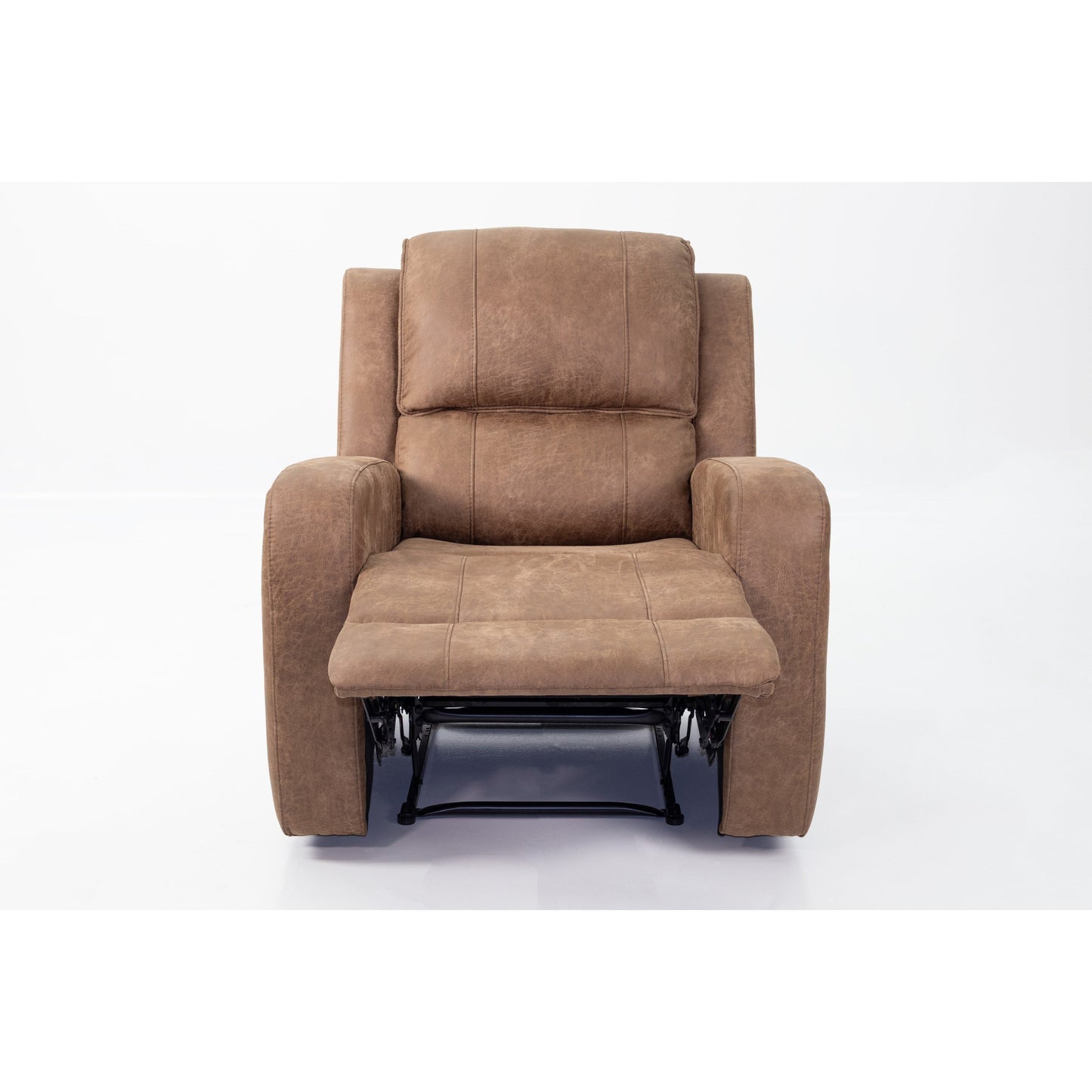 Fauteuil inclinable simple luxueux avec capitonnage horizontal et vertical pour un confort et un style inégalés