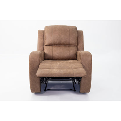 Fauteuil inclinable simple luxueux avec capitonnage horizontal et vertical pour un confort et un style inégalés