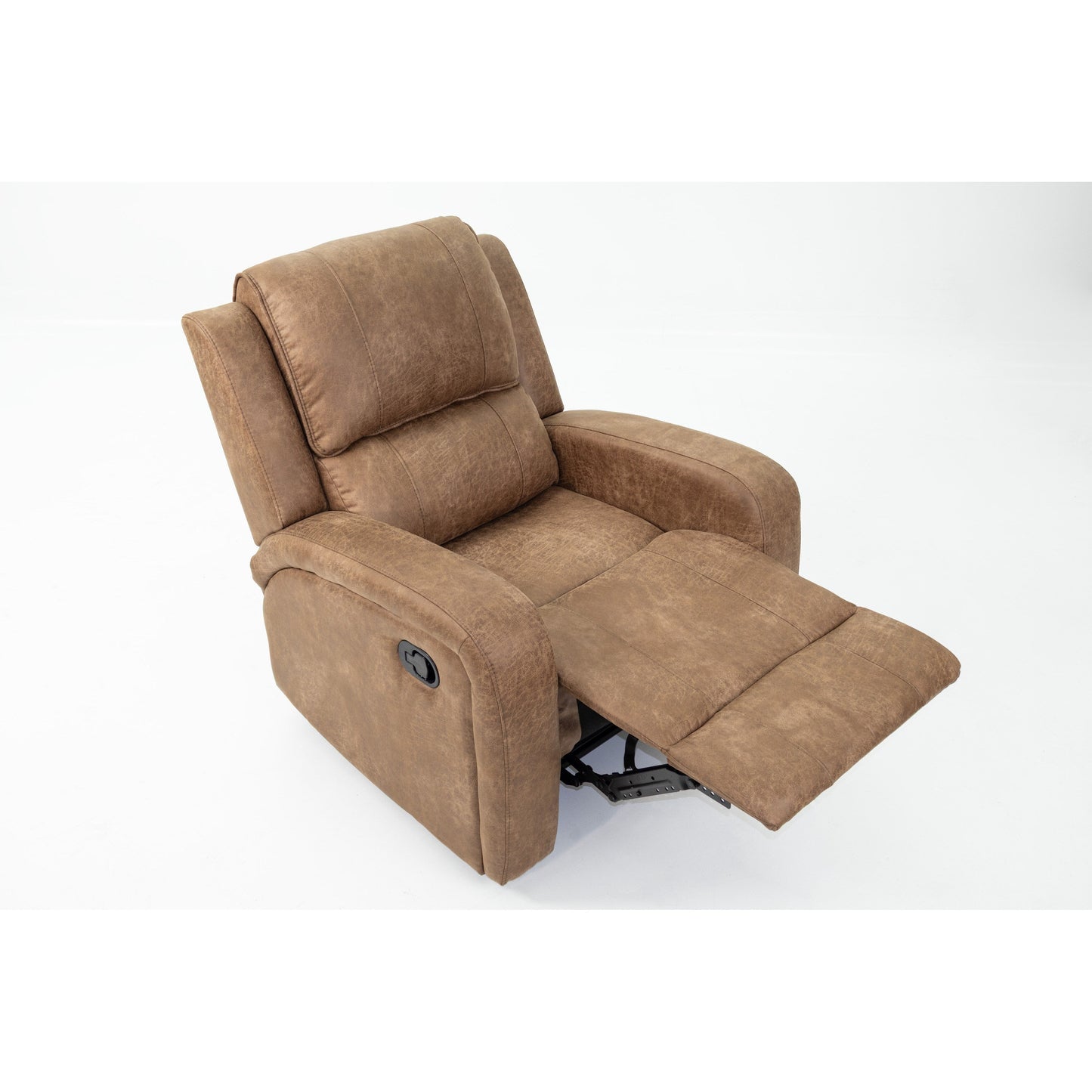 Fauteuil inclinable simple luxueux avec capitonnage horizontal et vertical pour un confort et un style inégalés
