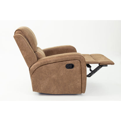 Fauteuil inclinable simple luxueux avec capitonnage horizontal et vertical pour un confort et un style inégalés