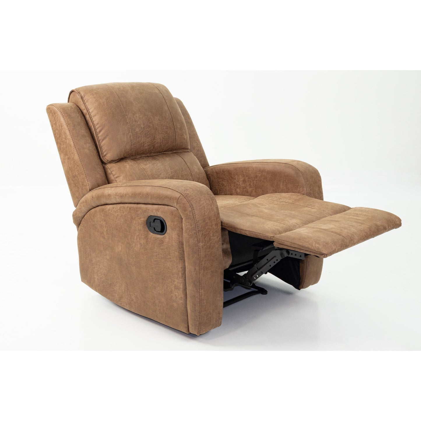 Fauteuil inclinable simple luxueux avec capitonnage horizontal et vertical pour un confort et un style inégalés