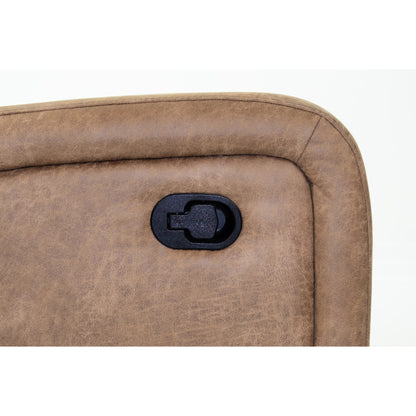 Fauteuil inclinable simple luxueux avec capitonnage horizontal et vertical pour un confort et un style inégalés