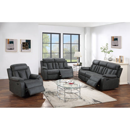 Fauteuil inclinable simple luxueux avec revêtement en similicuir moelleux et fonction d'inclinaison manuelle