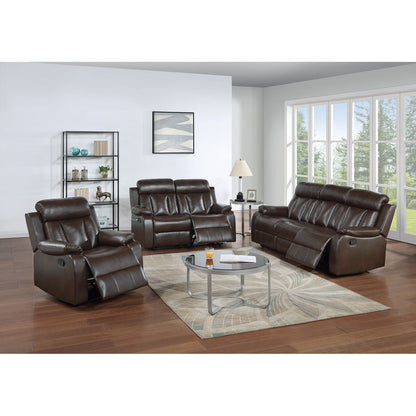 Fauteuil inclinable simple luxueux avec revêtement en similicuir moelleux et fonction d'inclinaison manuelle