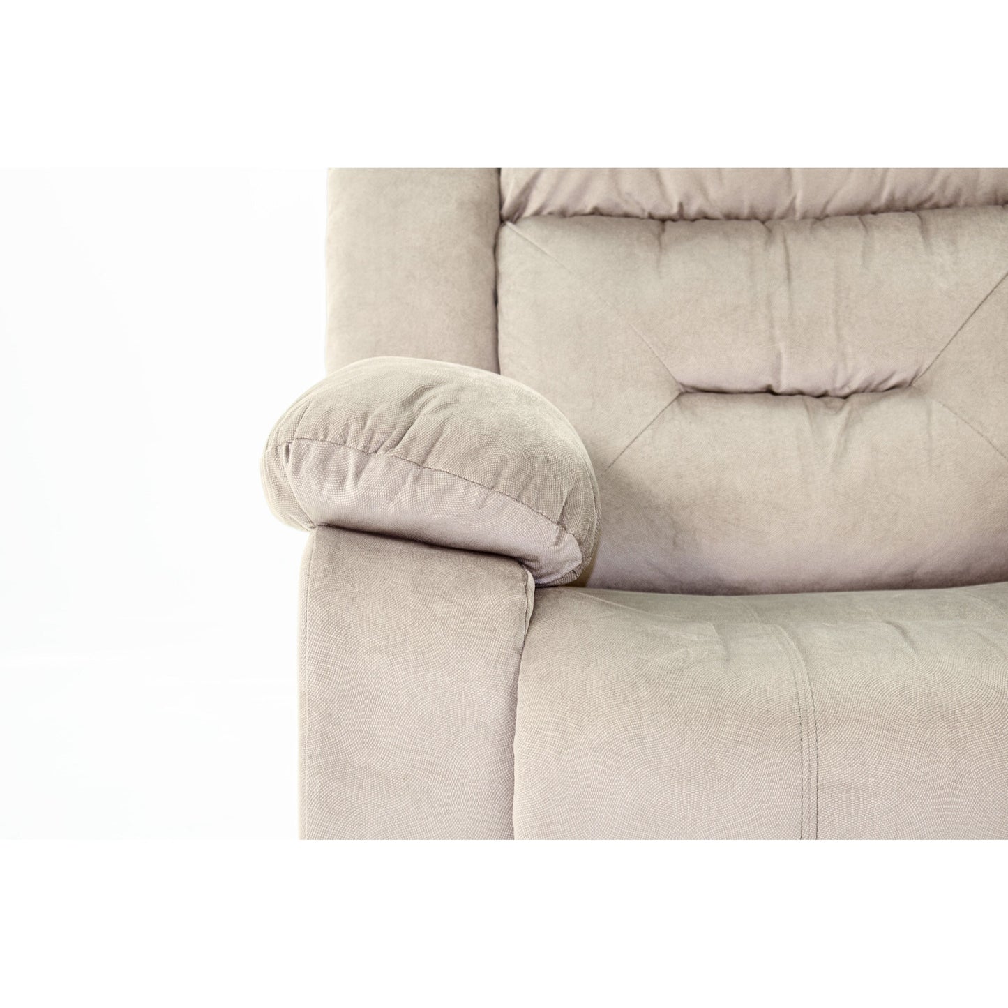 Fauteuil inclinable simple luxueux en velours avec accoudoirs moelleux et appui-tête rembourré pour une détente ultime