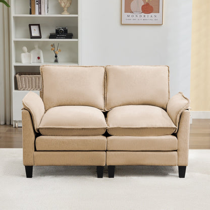 Canapé 2 places de luxe « Confort optimal, design robuste » pour salons et bureaux